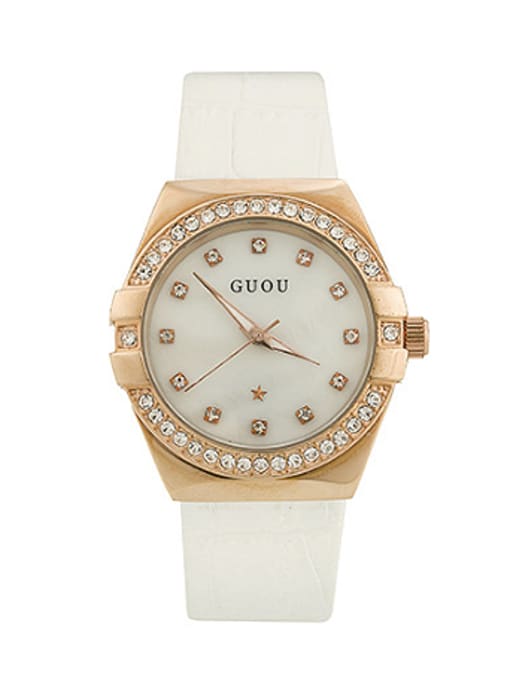 GUOU Watches GUOU Brand Simple Rhinestones Women Watch 3