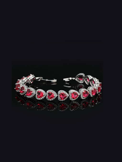 Red Exquisite AAA Zircon Bracelet
