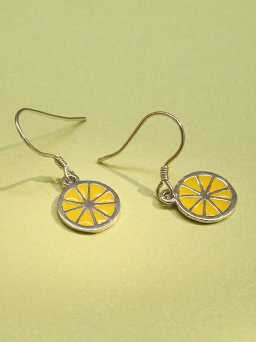 Peng Yuan Creative Lemon Slice Silver Earrings 2