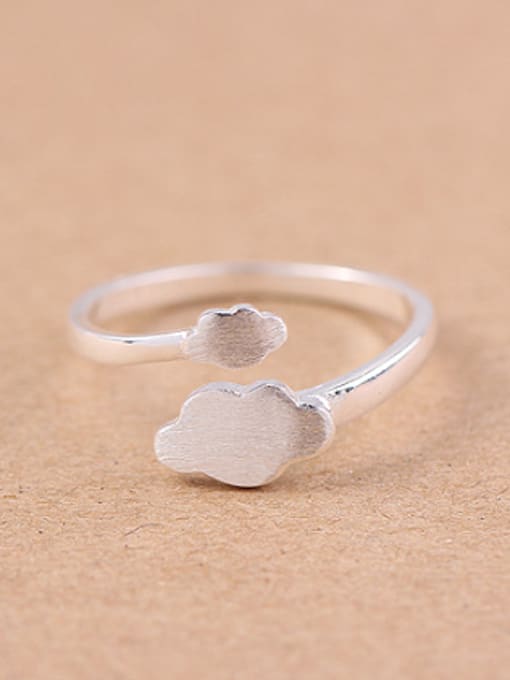 Peng Yuan Clouds shaped Opening Midi Ring 0