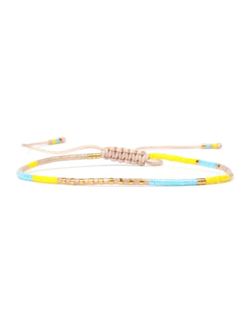 HB619-E Hot Selling Colorful Women Woven Rope Bracelet
