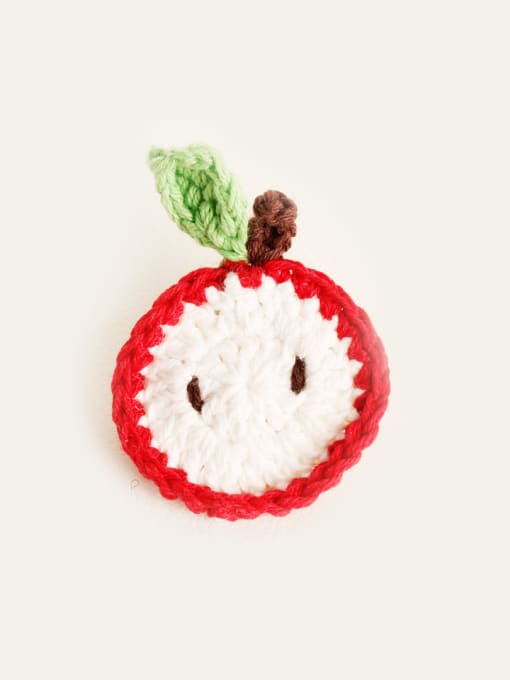 Red Apple Cotton Apple Hair clip