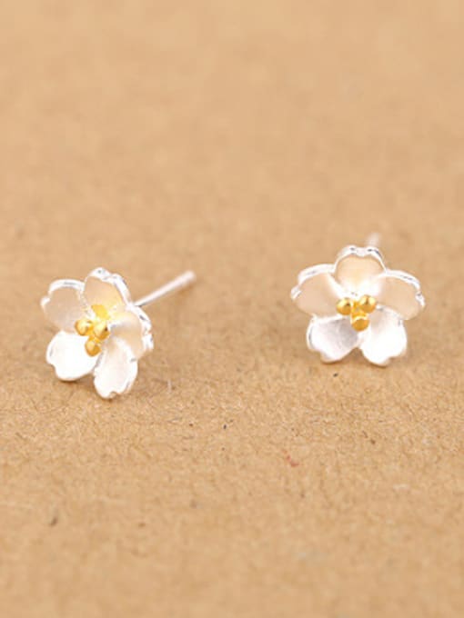 Peng Yuan Simple Flowery Stud cuff earring 0