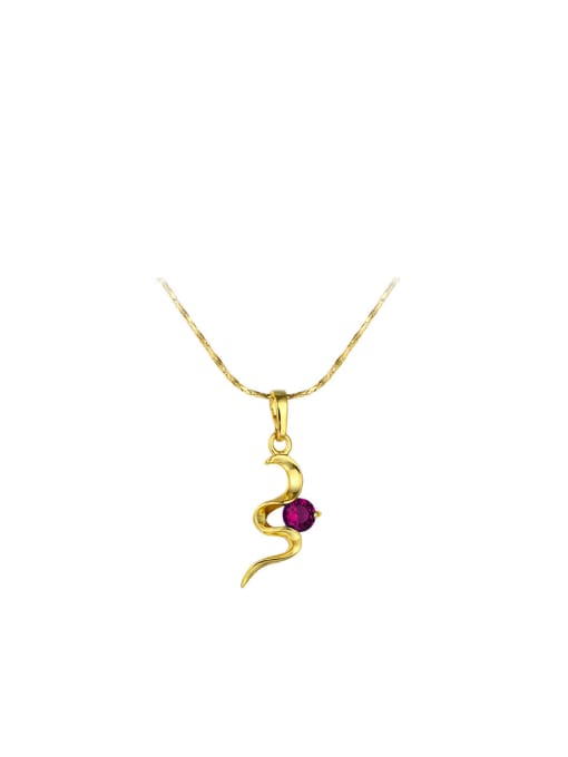 XP Copper Alloy 23K Gold Plated Fashion Gemstone Necklace 0