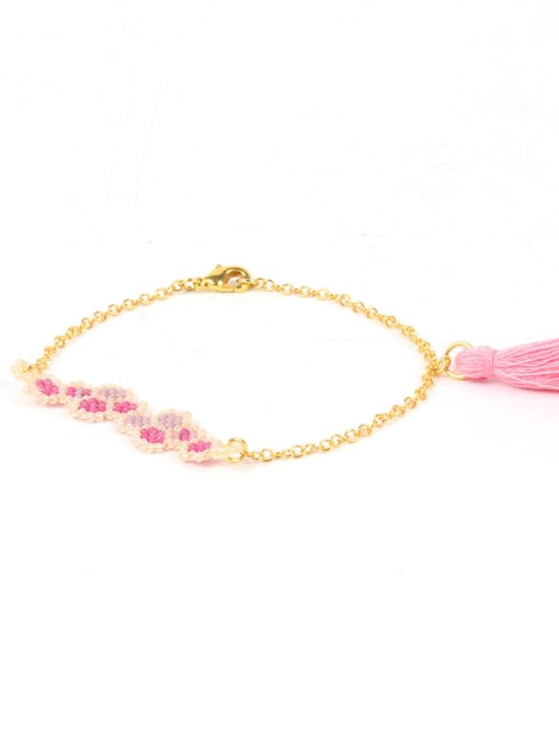 HB546-F Western Style Handmade Alloy Tassel Bracelet