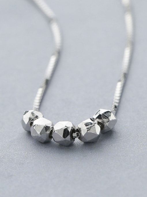 One Silver S925 Silver Round Necklace 2