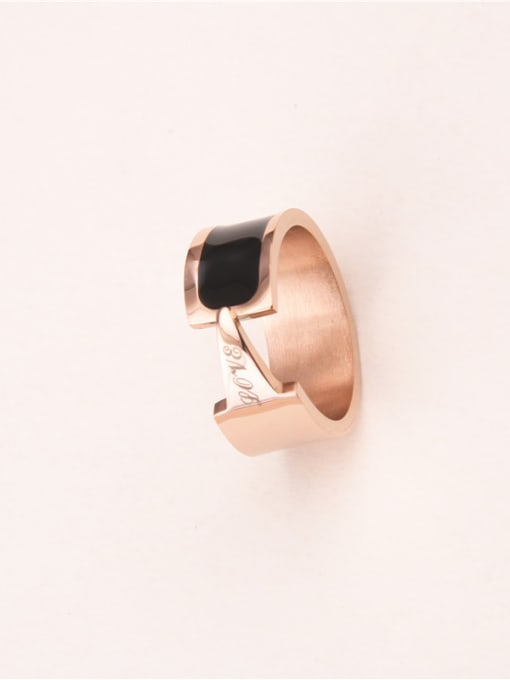 GROSE Black Glue Fashion Lover Ring 1