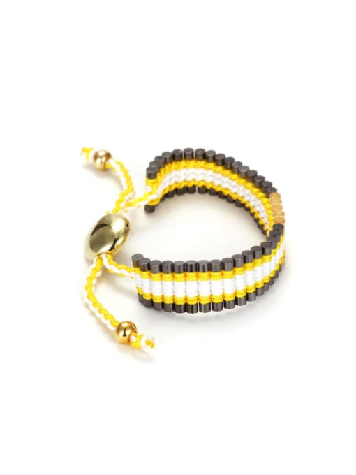 JINDING Personality Double-colored Knitting Bracelet 1