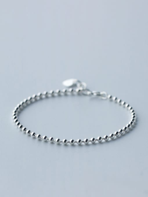 Rosh S990 Sliver Simple Fashion Personality Small Ball Bracelet