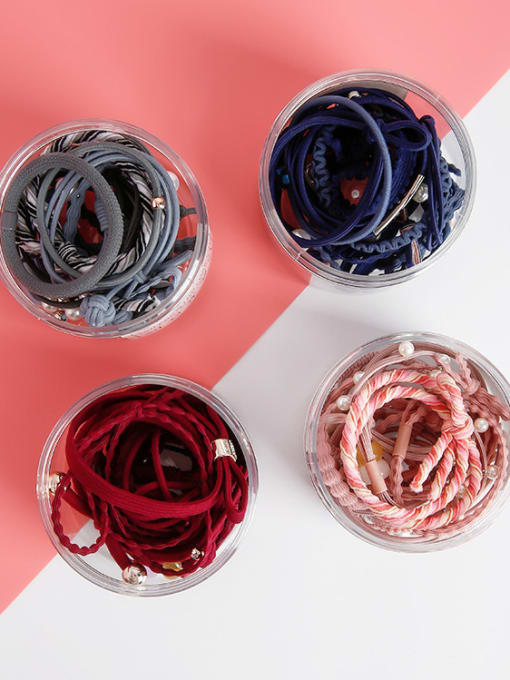 Girlhood Sixteen Sets of Bright and Simple Personal Hair Ropes 1