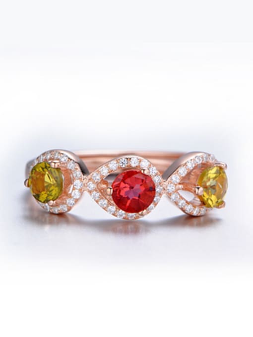 Deli Fashion Colorful Gemstones Multistone ring 1