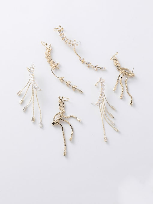 Girlhood Alloy With Imitation Gold Plated Delicate Irregular Drop Earrings 1