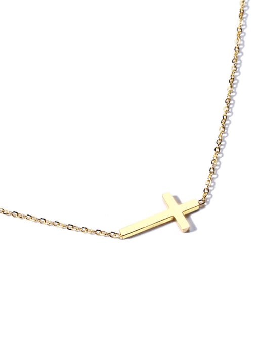 LI MUMU Stainless Steel With Classic cross Necklaces 2