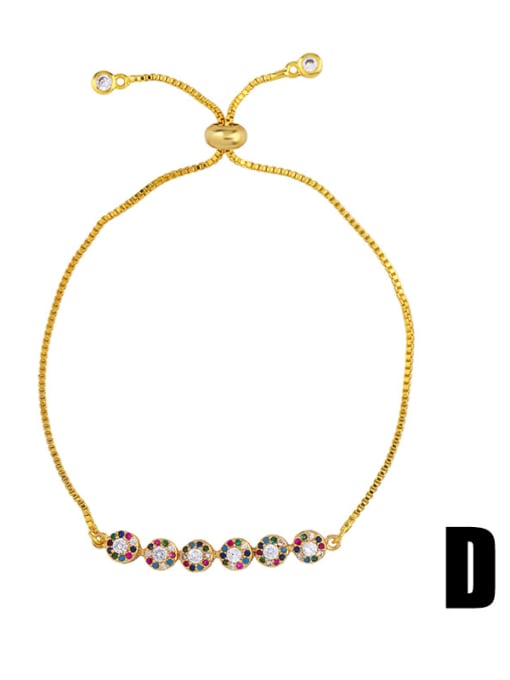 CC Copper With  Cubic Zirconia Trendy Heart/moon/round Bracelets 4