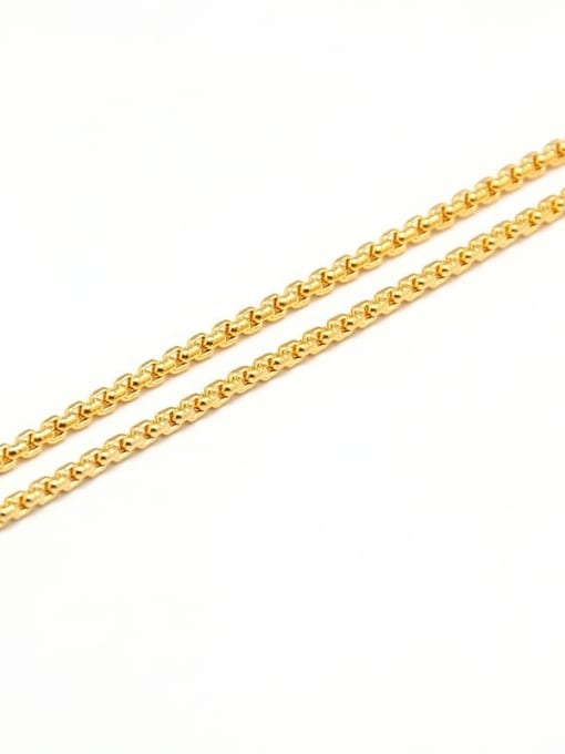 DIY Stainless Steel With gold plated Trendy BOX Chain 2