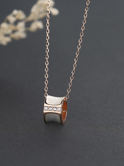 One Silver All-match Ring Necklace 3