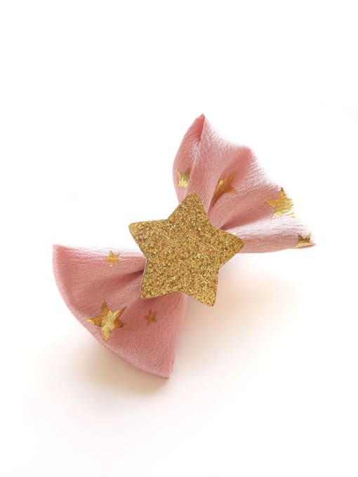 A pink hairpin. Bow Hair Accessories
