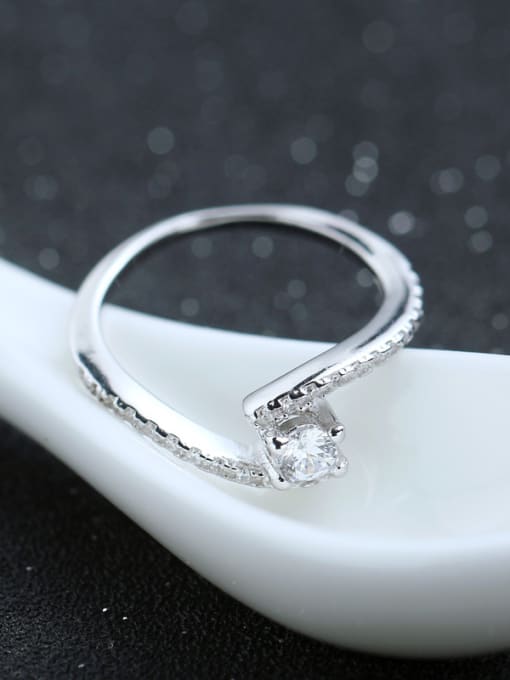 kwan Fashion Arrow and Heart Zircon Wedding Ring 1