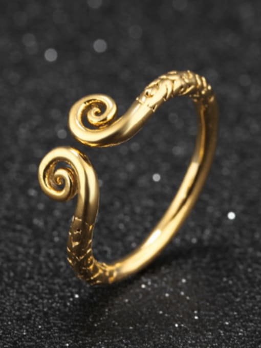 Open Sky Personalized Gold Plated Opening Ring 2