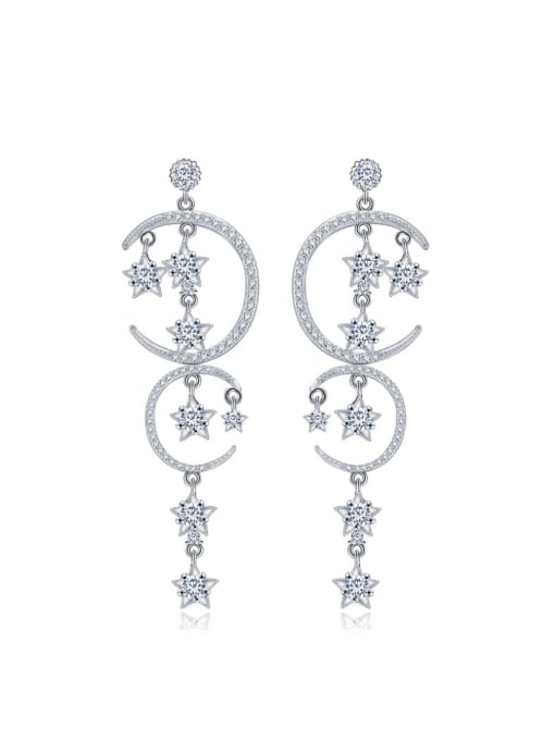 BLING SU Copper inlaid 3A zircon exquisite personalized studs Earring