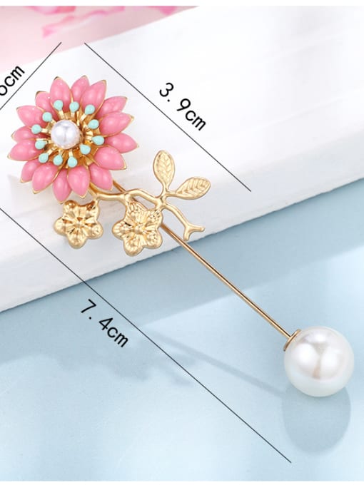 D236 Alloy With  Enamel Romantic Flower Brooches