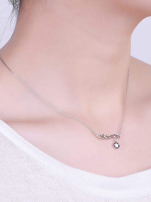 One Silver 2018 S925 Silver Star Necklace 1