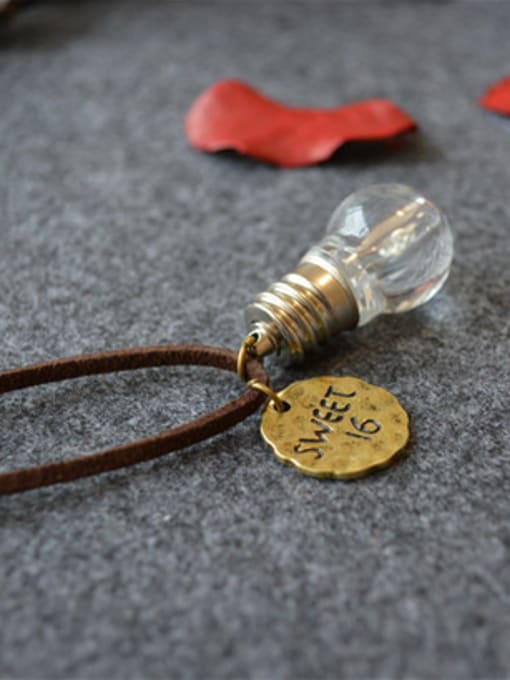 Dandelion Unisex Exquisite Bulb Shaped Necklace 1