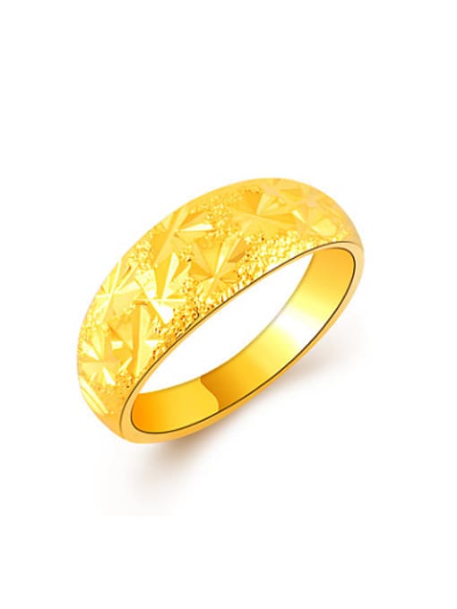 Yi Heng Da Women Exquisite 24K Gold Plated Star Shaped Ring
