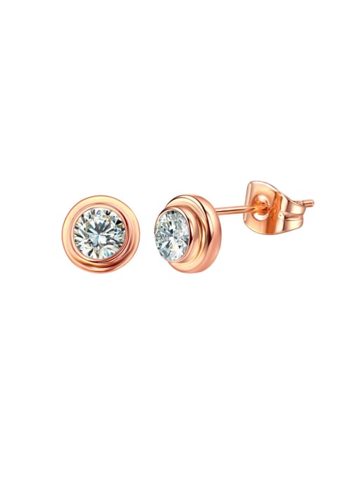 ALI Simple temperament single drill Earring 0