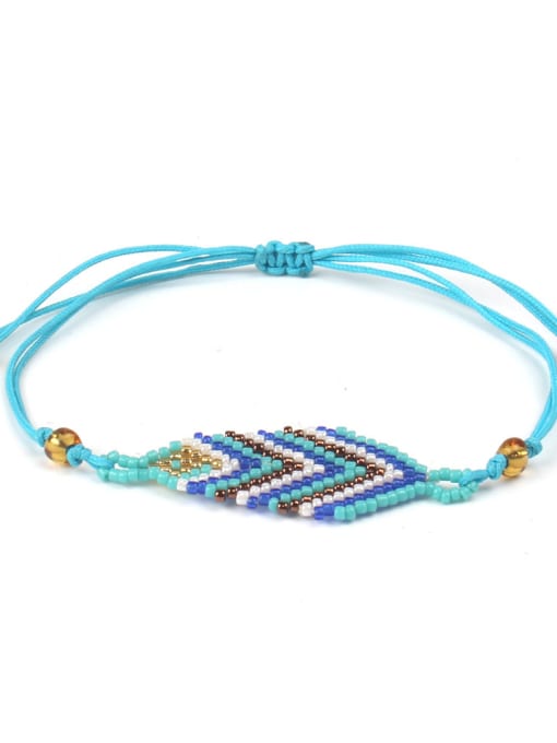 HB672-B Woven Polyamide Rope Colorful Women Bracelet