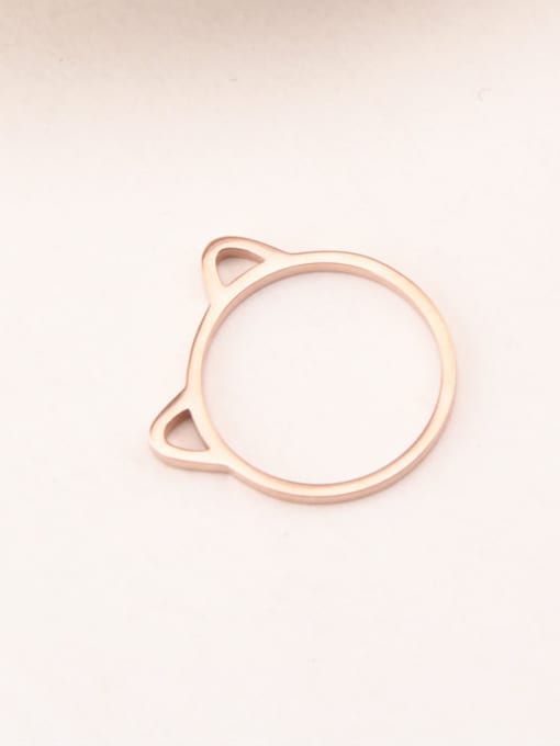 GROSE Fashion Cute Cat Ear Ring 0