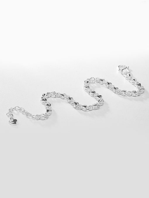 JIUQIAN Fashion 990 Silver Little Heart shapes Women Bracelet 2