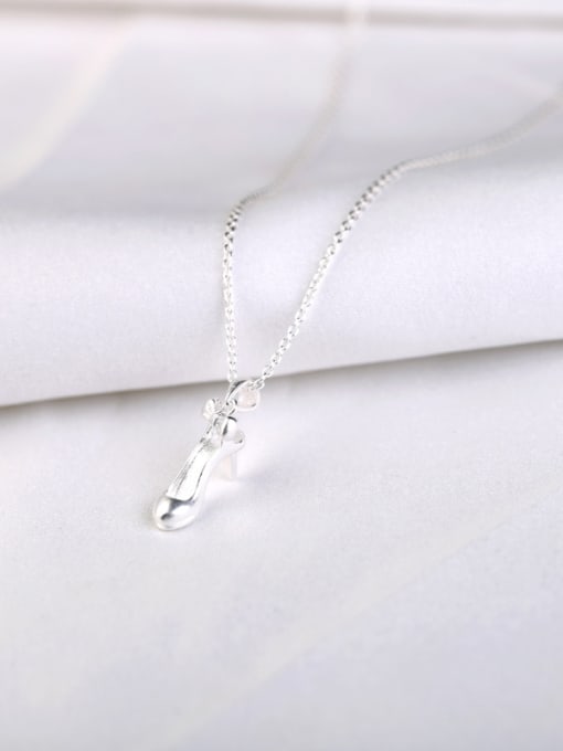 Peng Yuan Personalized High-heeled Shoe Silver Necklace 1