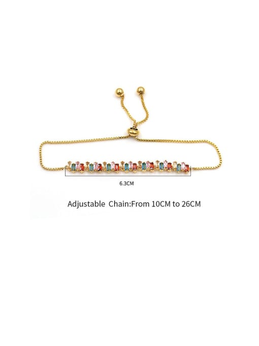 Mo Hai Copper With Cubic Zirconia Delicate Geometric  Adjustable Bracelets 2