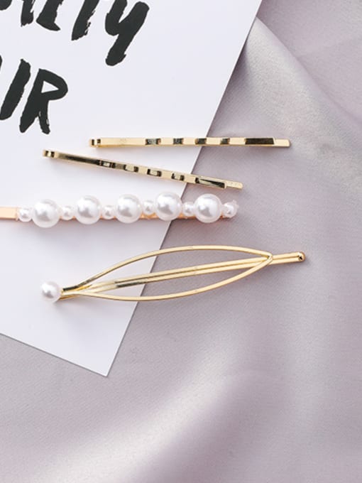 9#10172 Alloy With New retro pearl hairpin Hair Pins