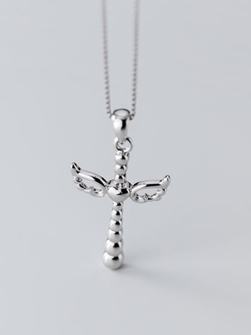 Rosh 925 Sterling Silver With Platinum Plated Personality Cross Pendants 1