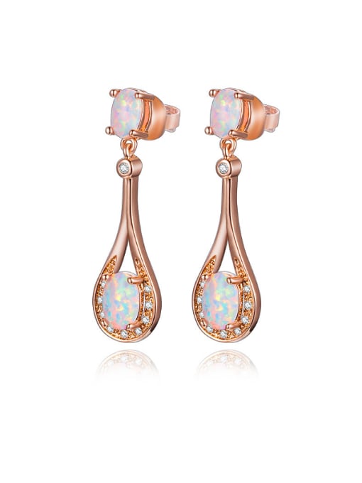 Rose Gold Rose Gold Plated drop earring