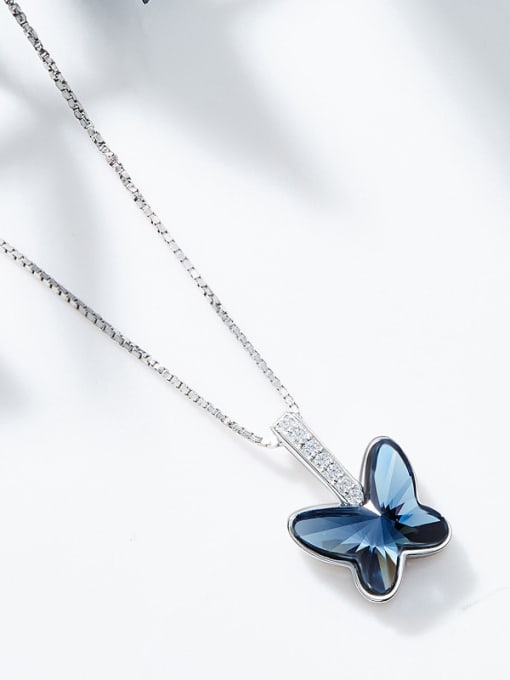 CEIDAI S925 Silver Butterfly-shaped Necklace 1