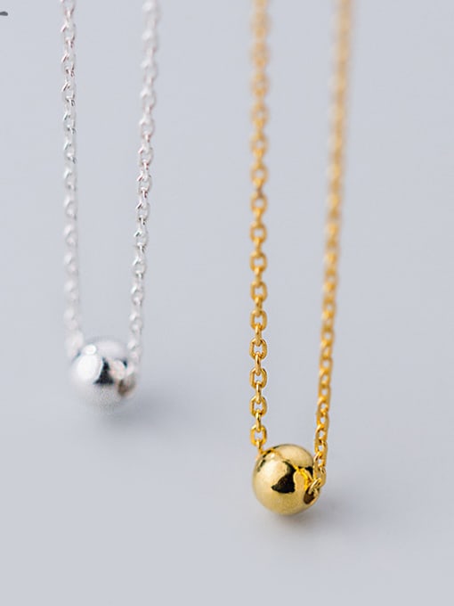 Rosh 925 Sterling Silver Classic Round ball Necklaces 0