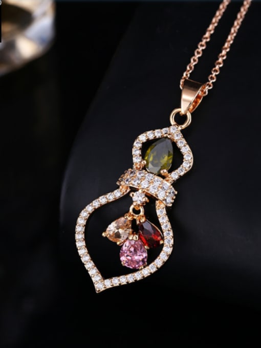 Color 2018 Fashionable Calabash Shaped Necklace