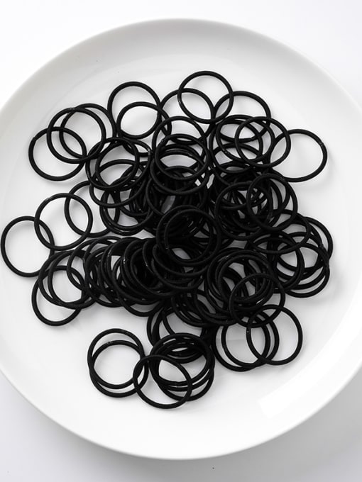 L black (small circle) Simple Small Circle Fine  High Elasticity  Hair Ropes