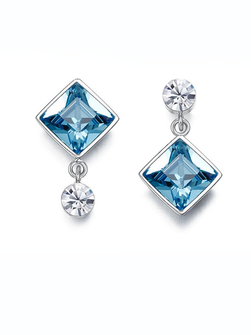 CEIDAI austrian Crystals Square-shaped drop earring 2