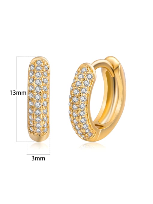 UNIENO Zircon sparkling European and American style studs earring 3