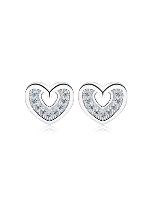 kwan Valentine's Day Gift Micro Pave Zircons Stud Earrings