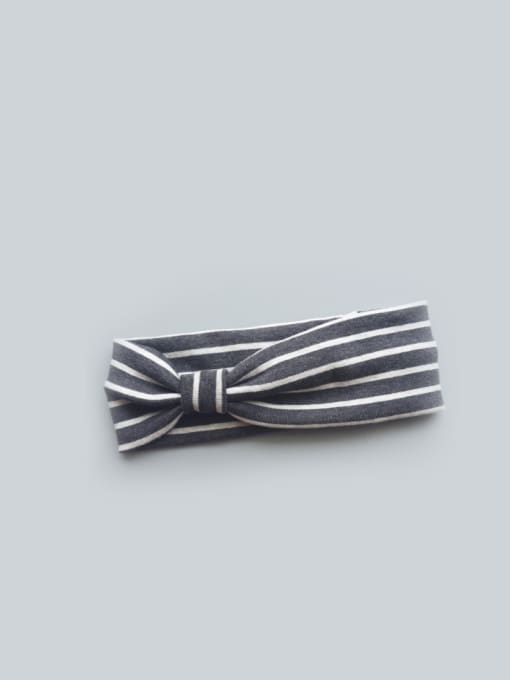 Black And White Stripes Cotton Striped bady headband