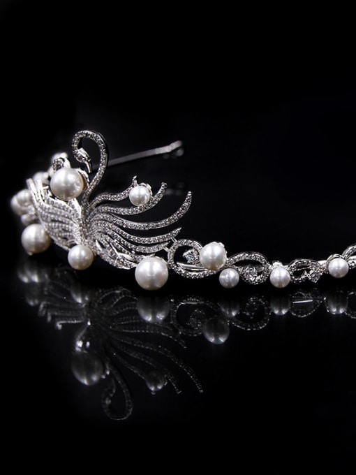 Cong Love Artificial Pearls Women Zircons Elegant Fashion Hair Accessories 1