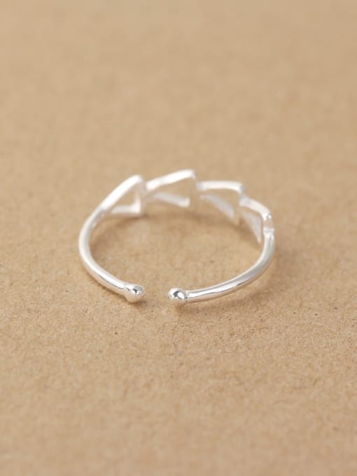 Peng Yuan Hollow Triangles Opening Midi Ring 2