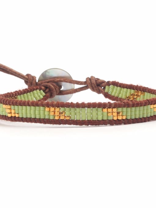 handmade Retro National Women Woven Leather Bracelet 1