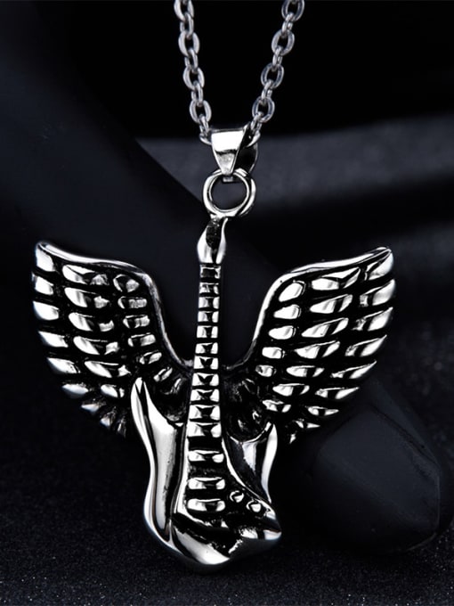Ronaldo Delicate Wings Shaped Stainless Steel Necklace 2