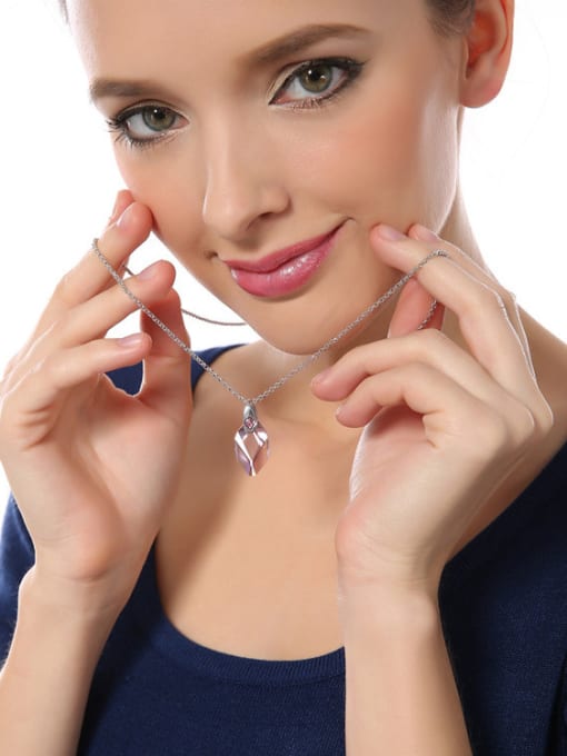 CEIDAI Pink austrian Crystal Necklace 1